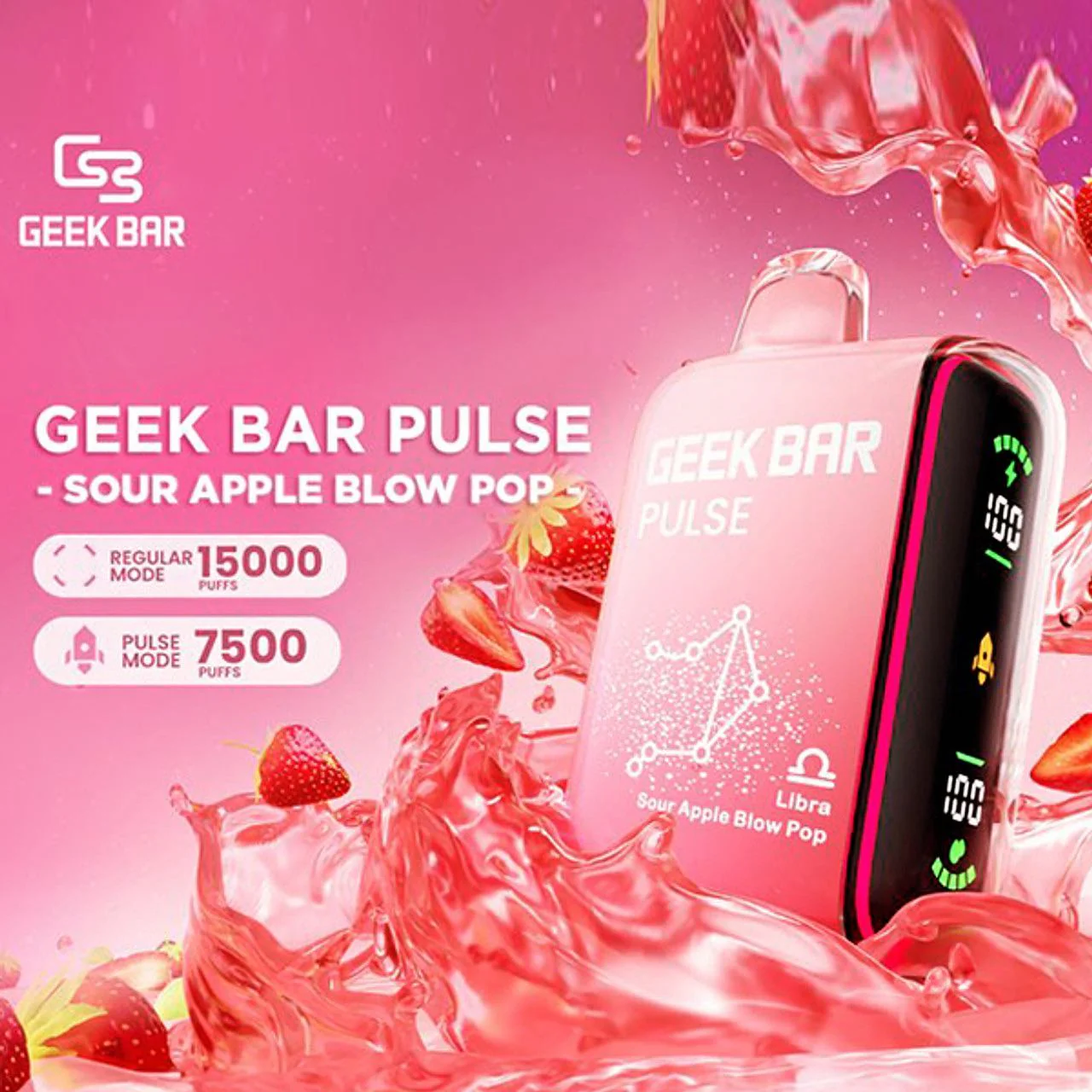 Pisces Black Cherry Flavors Zodiac Edition Geek Bar Pulse Disposable Vape - NICEPRO.US